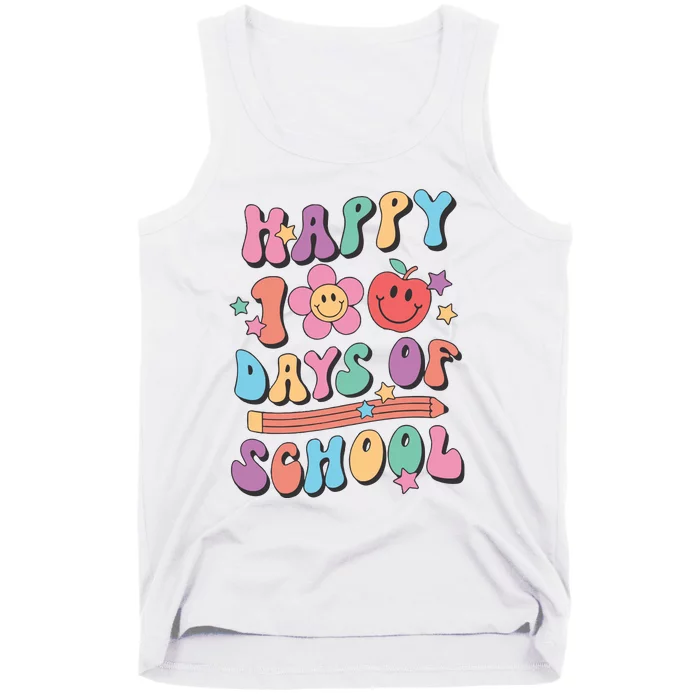 Happy 100 Days Of School Teacher Tank Top