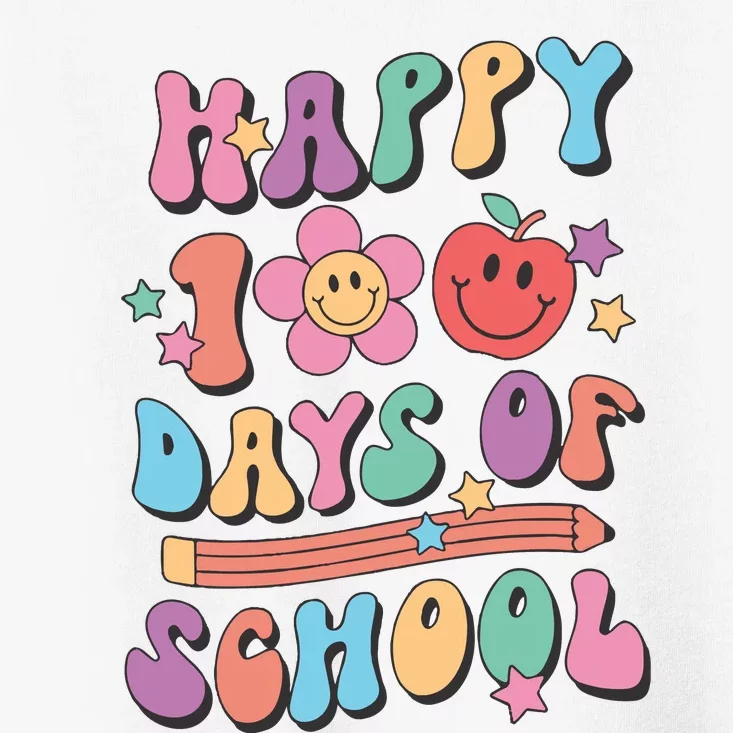 Happy 100 Days Of School Teacher Toddler T-Shirt