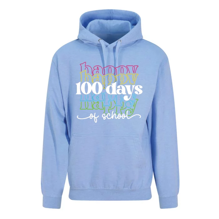 Happy 100 Days Of School Teacher Life Unisex Surf Hoodie