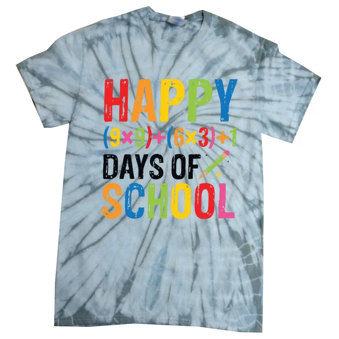 Happy 100 Days Of School 100th Day Teacher Tie-Dye T-Shirt