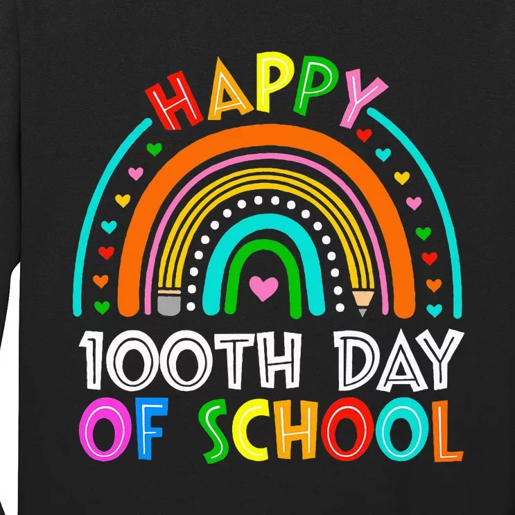 Happy 100th Day Of School Teacher Student Long Sleeve Shirt