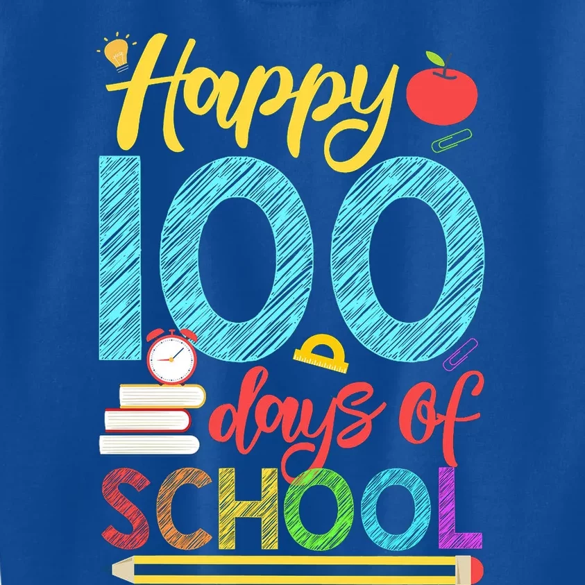 Happy 100 Days Of School For Teacher Or Child Kids Sweatshirt