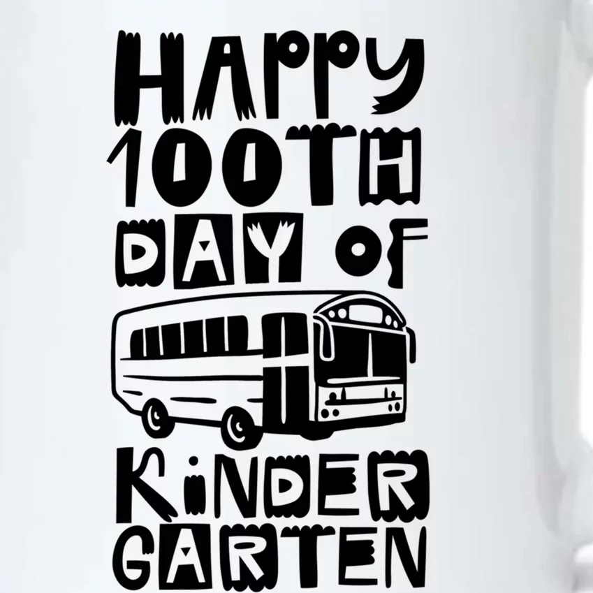 Happy 100th Day Of Kindergarten Sayings Cute Team 100 Days Cool Gift Black Color Changing Mug