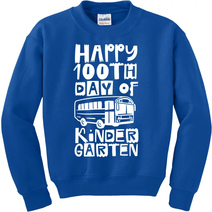 Happy 100th Day Of Kindergarten Sayings Cute Team 100 Days Cool Gift Kids Sweatshirt