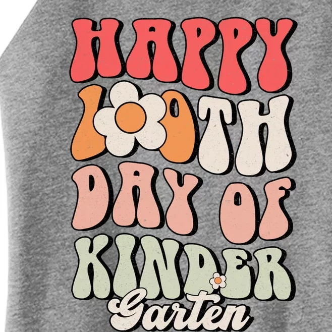 Happy 100th Day Of Kindergarten Teacher 100 Days Gift Women’s Perfect Tri Rocker Tank