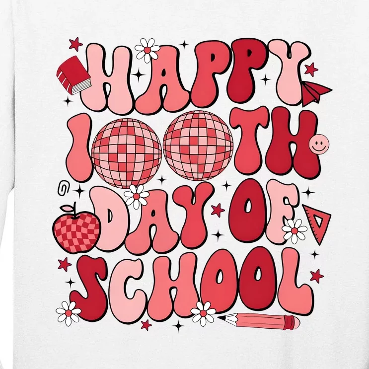 Happy 100th Day Of School In My 100 Days Of School Era Tall Long Sleeve T-Shirt