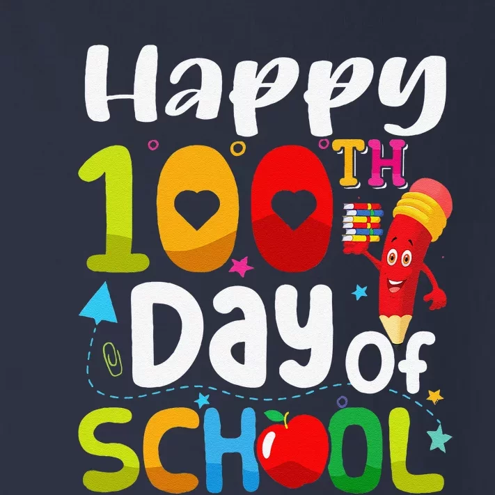 Happy 100th Day Of School 100 Days Of School Teacher Student Toddler Long Sleeve Shirt