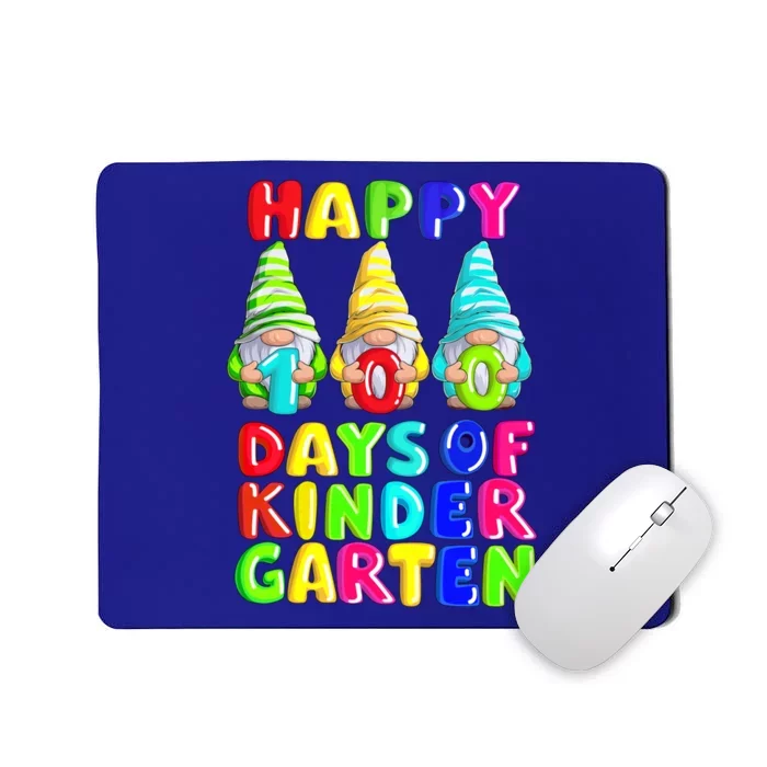 Happy 100th Day Of School Kindergarten Gnome Teacher Gift Mousepad