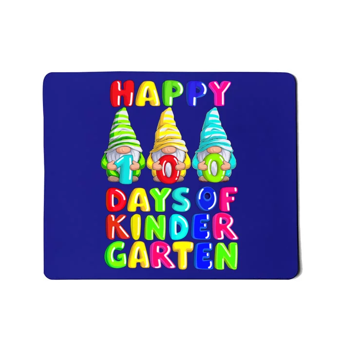 Happy 100th Day Of School Kindergarten Gnome Teacher Gift Mousepad