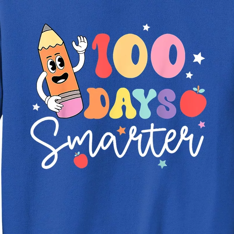 Happy 100 Days Of School 100 Days Smarter Brighter Groovy Gift Sweatshirt