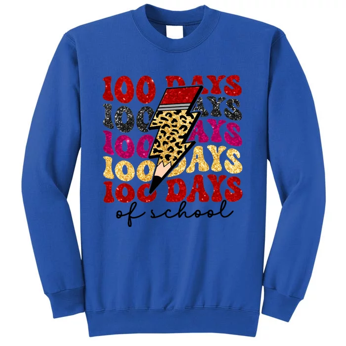 Happy 100 Days Of School Faux Tall Sweatshirt