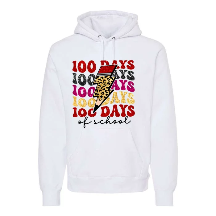 Happy 100 Days Of School Faux Premium Hoodie