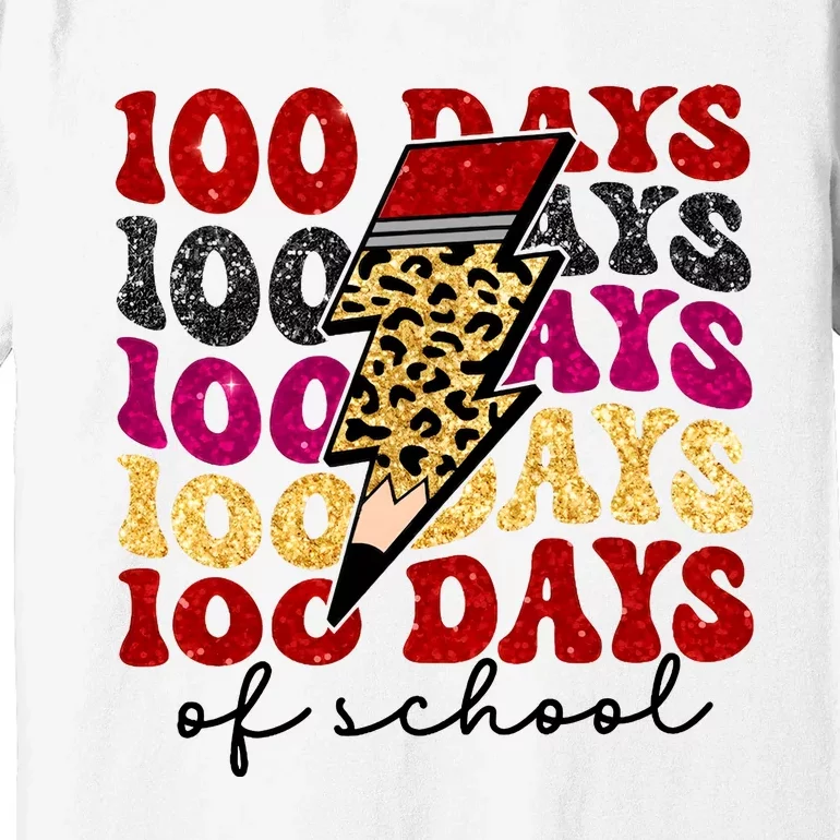 Happy 100 Days Of School Faux Premium T-Shirt