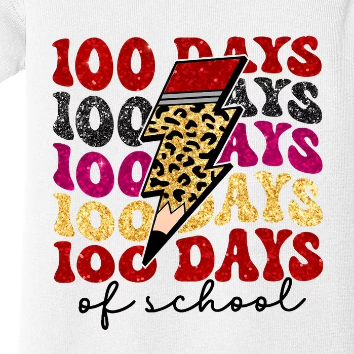 Happy 100 Days Of School Faux Baby Bodysuit