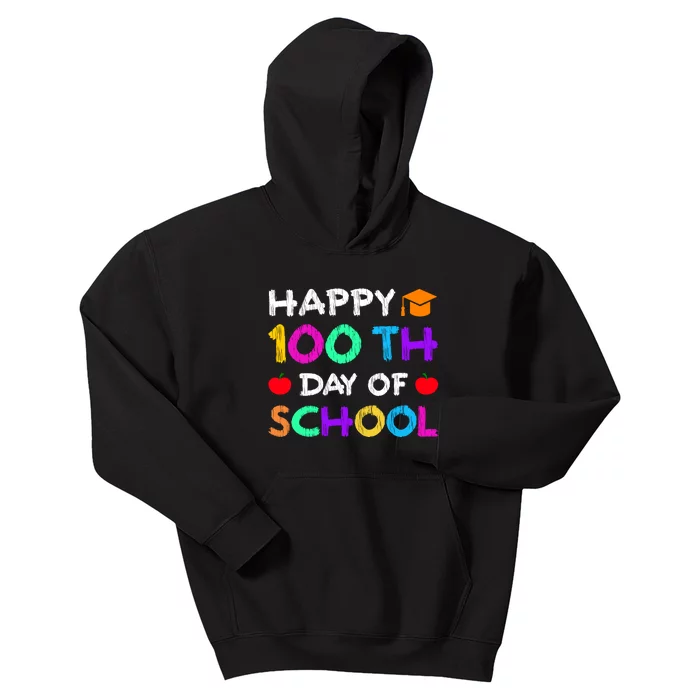 Happy 100th Day Of School For Teacher Or Child Kids Hoodie