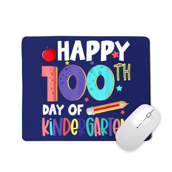 Happy 100th Day Of Kindergarten 100 Days Of School Mousepad