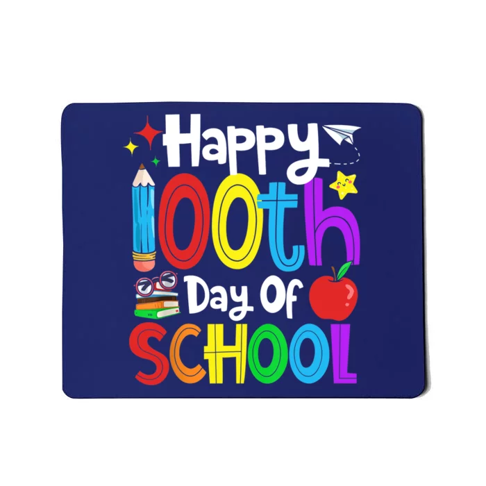 Happy 100th Day Of School Students Teachers 100 Days Mousepad