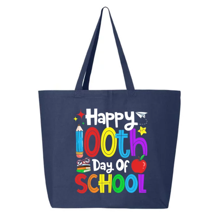 Happy 100th Day Of School Students Teachers 100 Days 25L Jumbo Tote