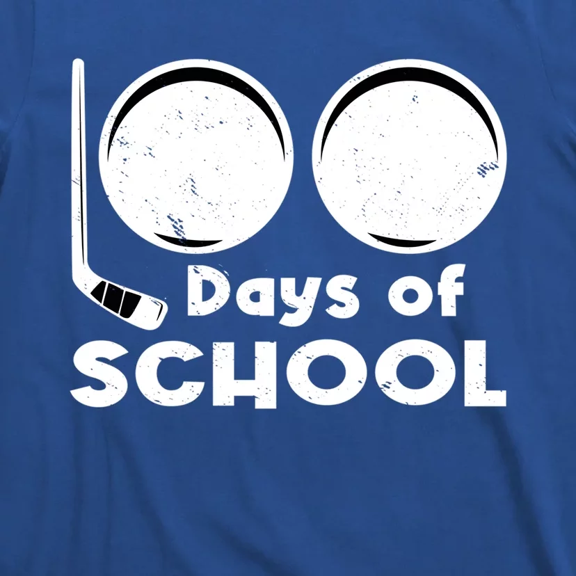 Happy 100 Days Of School Hockey For Teacher And Gift T-Shirt