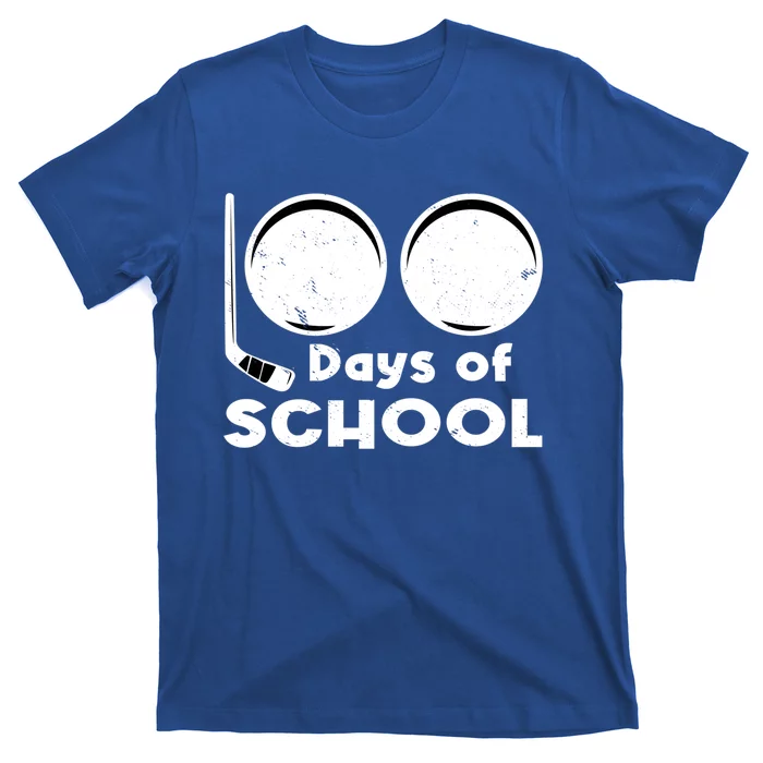 Happy 100 Days Of School Hockey For Teacher And Gift T-Shirt