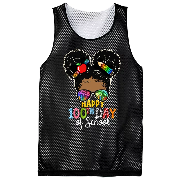 Happy 100th Day Mesh Reversible Basketball Jersey Tank