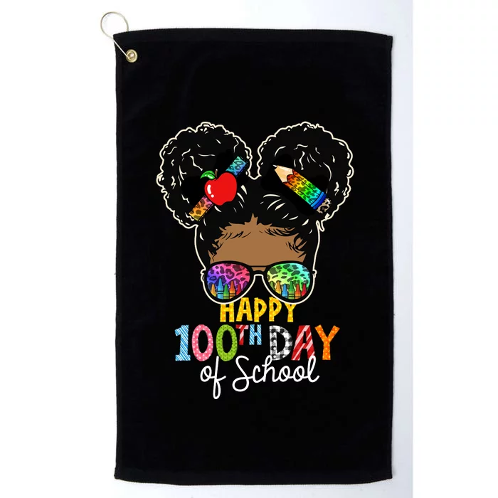 Happy 100th Day Platinum Collection Golf Towel