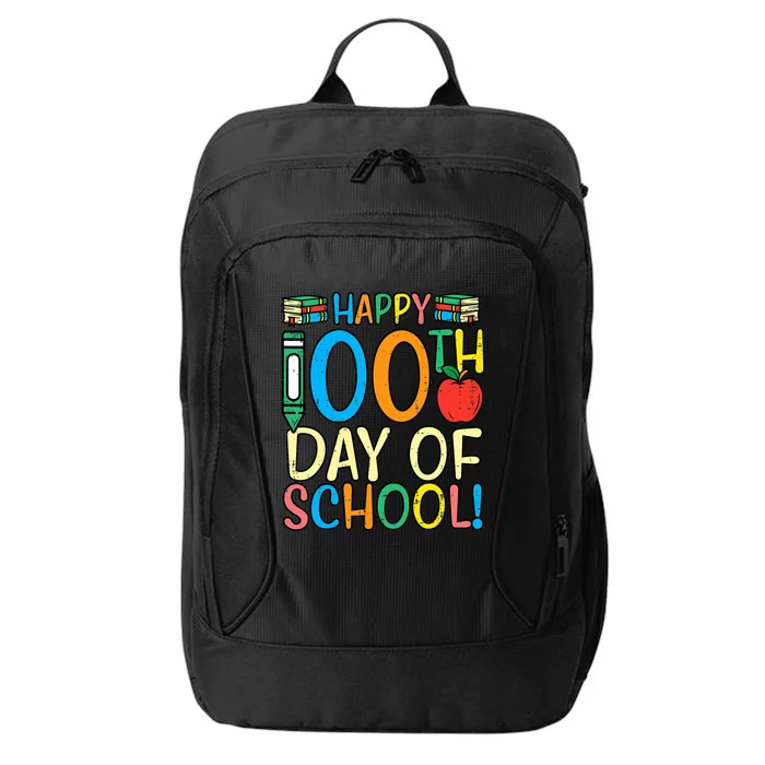 Happy 100th Day Of School 100 Days Smarter Teacher Students Great Gift City Backpack