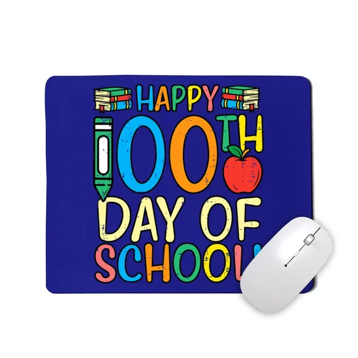 Happy 100th Day Of School 100 Days Smarter Teacher Students Great Gift Mousepad