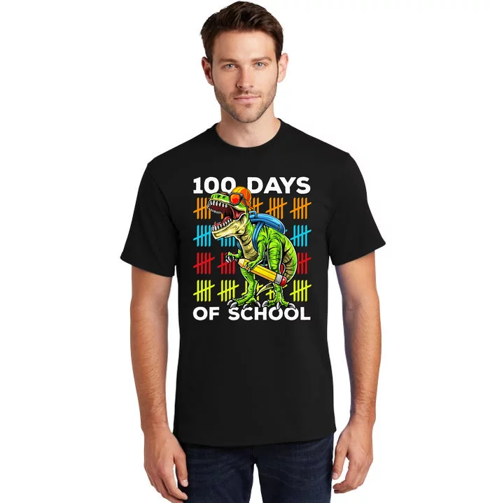 Happy 100th Day Of School Teachers 100 Days Tall T-Shirt