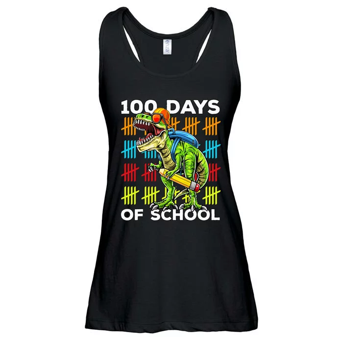 Happy 100th Day Of School Teachers 100 Days Ladies Essential Flowy Tank