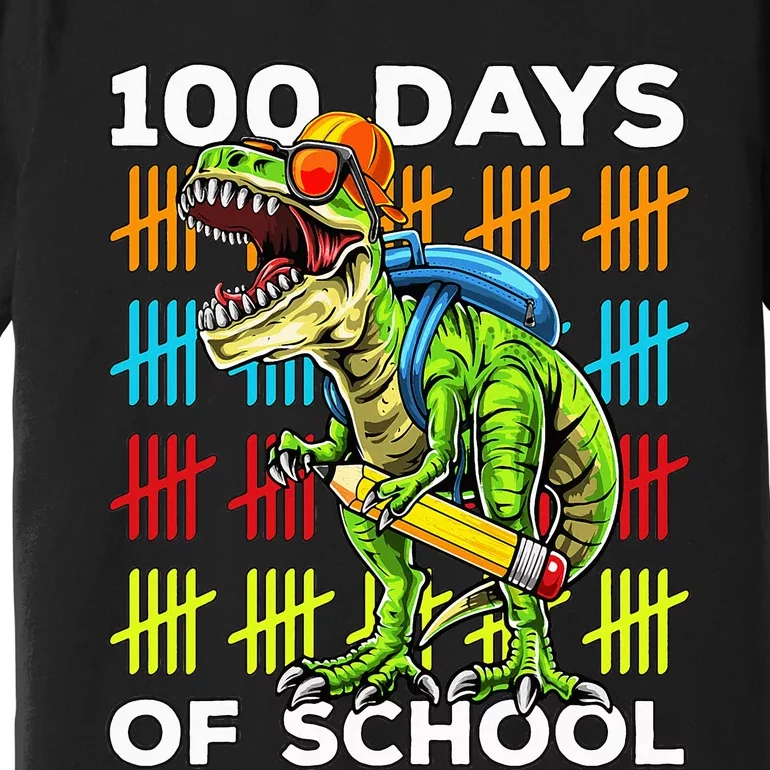 Happy 100th Day Of School Teachers 100 Days Premium T-Shirt