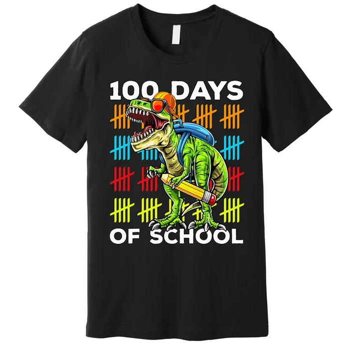 Happy 100th Day Of School Teachers 100 Days Premium T-Shirt