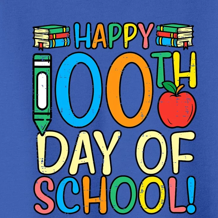 Happy 100th Day Of School 100 Days Smarter Teacher Students Gift Toddler T-Shirt