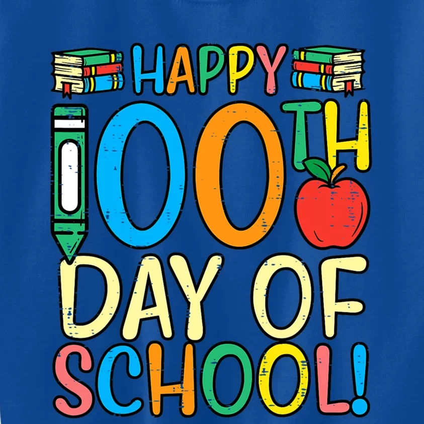 Happy 100th Day Of School 100 Days Smarter Teacher Students Gift Kids Sweatshirt