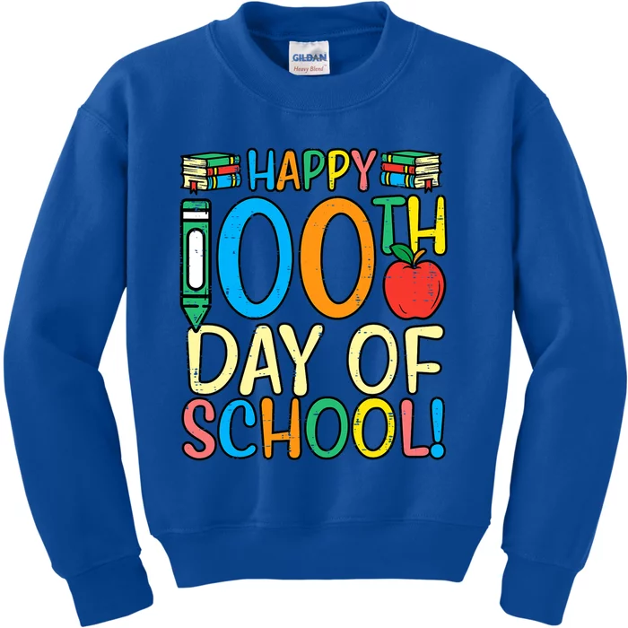 Happy 100th Day Of School 100 Days Smarter Teacher Students Gift Kids Sweatshirt