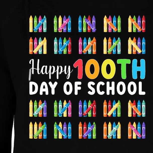 Happy 100th Day Of School Gift 100 Days Of School Womens Funnel Neck Pullover Hood