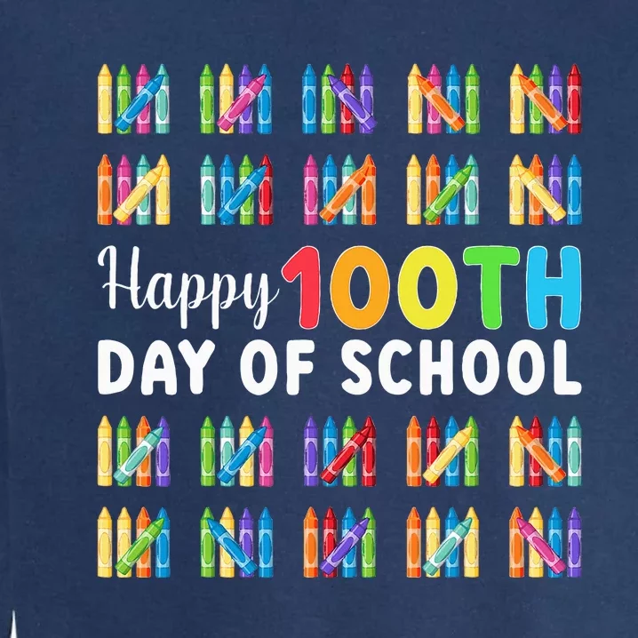 Happy 100th Day Of School Gift 100 Days Of School Garment-Dyed Sweatshirt