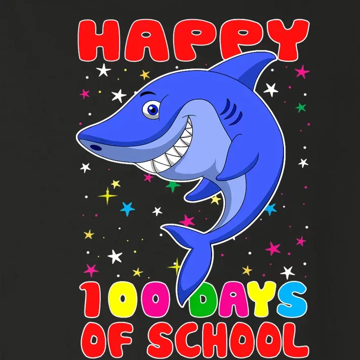 Happy 100 Days Of School Funny Shark Teachers Child Toddler Long Sleeve Shirt