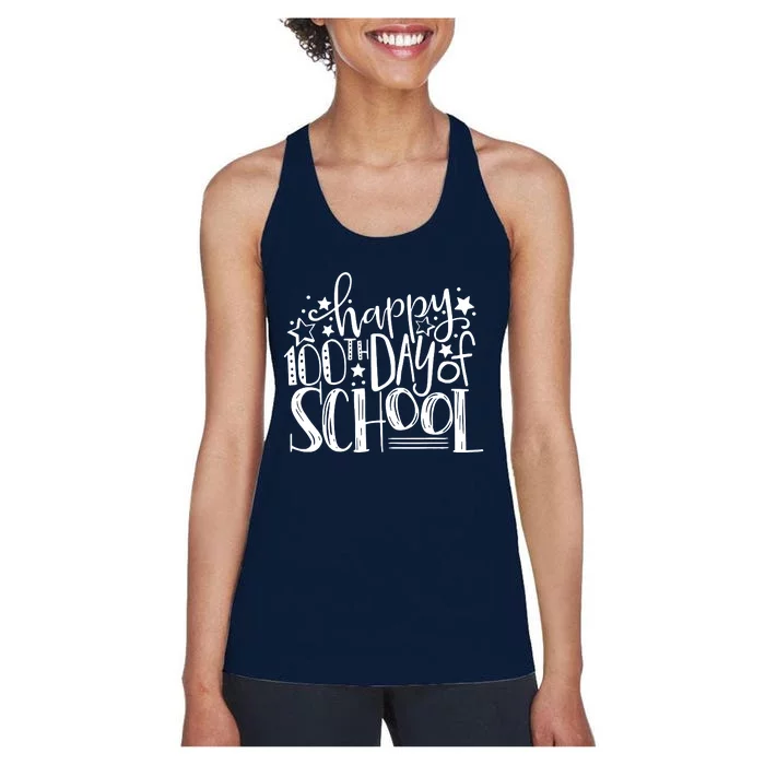 Happy 100th Day Of School Women's Racerback Tank