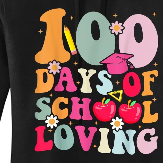 Happy 100th Day Of School 2024 Dress Up Women's Pullover Hoodie