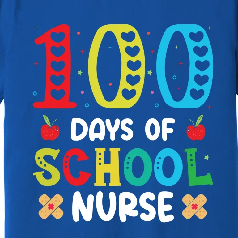 Happy 100 Days Of School Nurse Meaningful Gift Premium T-Shirt