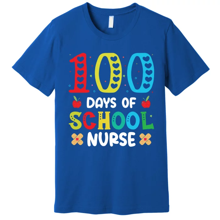 Happy 100 Days Of School Nurse Meaningful Gift Premium T-Shirt