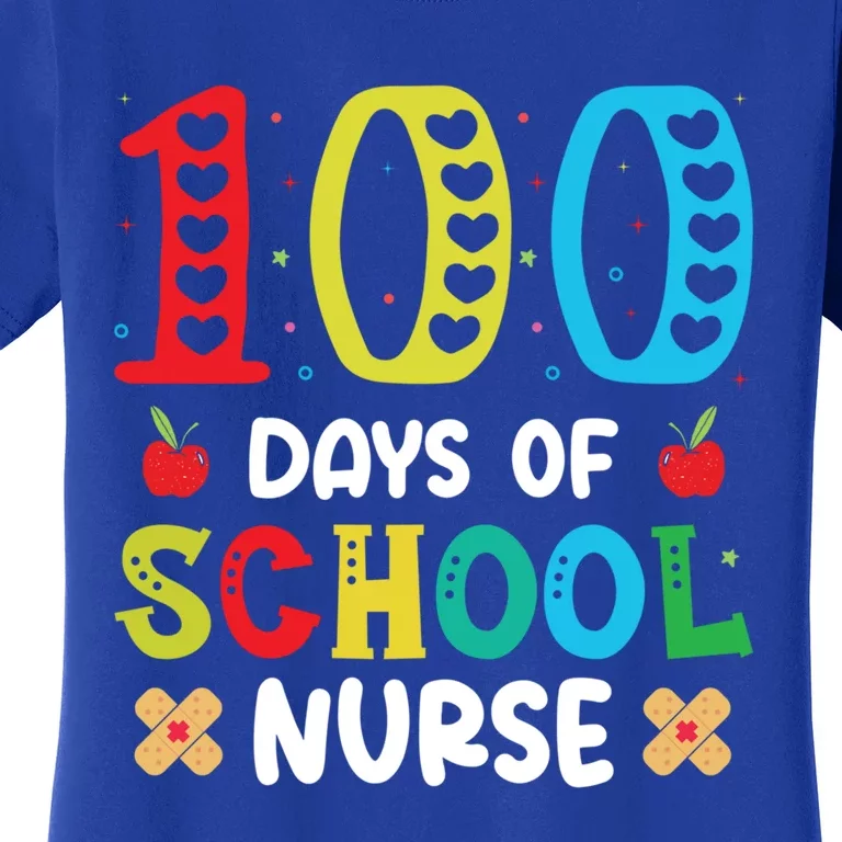 Happy 100 Days Of School Nurse Meaningful Gift Women's T-Shirt