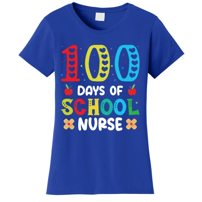 Happy 100 Days Of School Nurse Meaningful Gift Women's T-Shirt