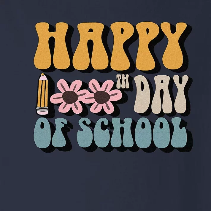 Happy 100th Day Of School Teachers Students Gifts Toddler Long Sleeve Shirt