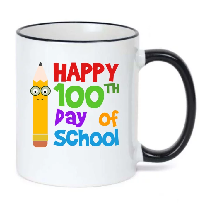 Happy 100th Day Of School Cute Black Color Changing Mug