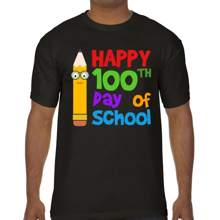 Happy 100th Day Of School Cute Comfort Colors T-Shirt