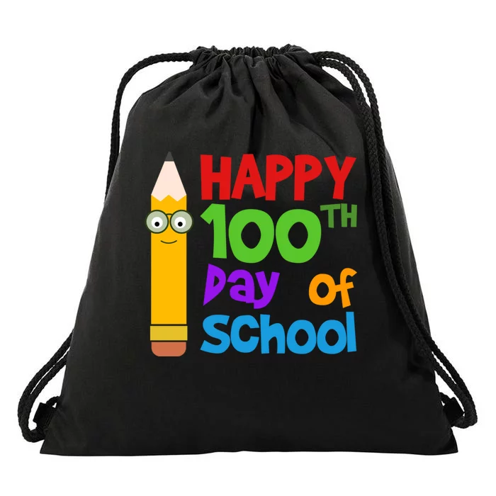 Happy 100th Day Of School Cute Drawstring Bag