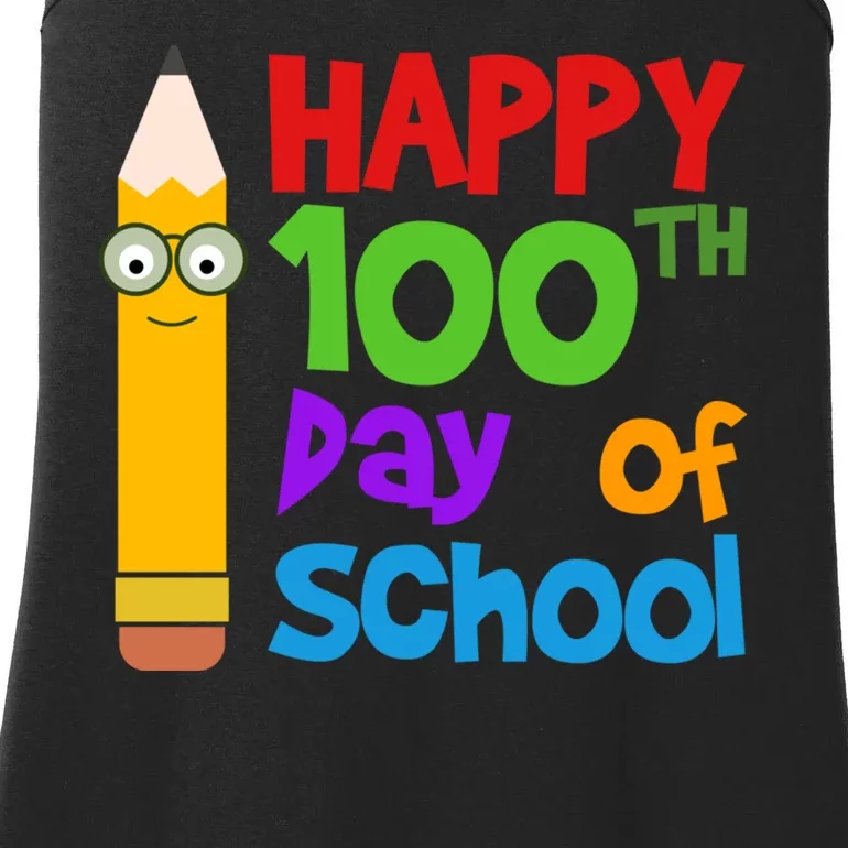 Happy 100th Day Of School Cute Ladies Essential Tank