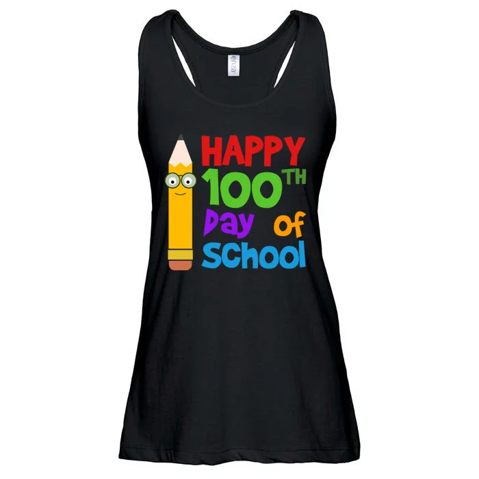 Happy 100th Day Of School Cute Ladies Essential Flowy Tank